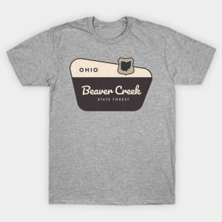 Beaver Creek State Forest Ohio Welcome Sign T-Shirt